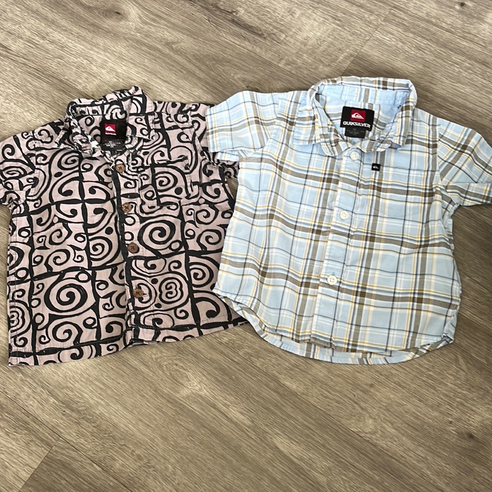 Quiksilver shirts 12-18months